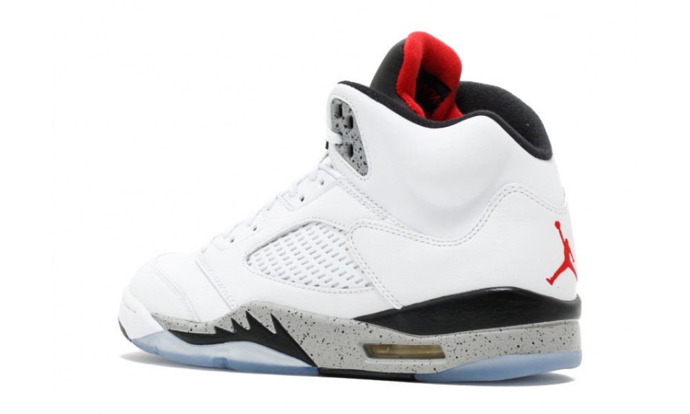 Nike air jordan retro 5 white sale